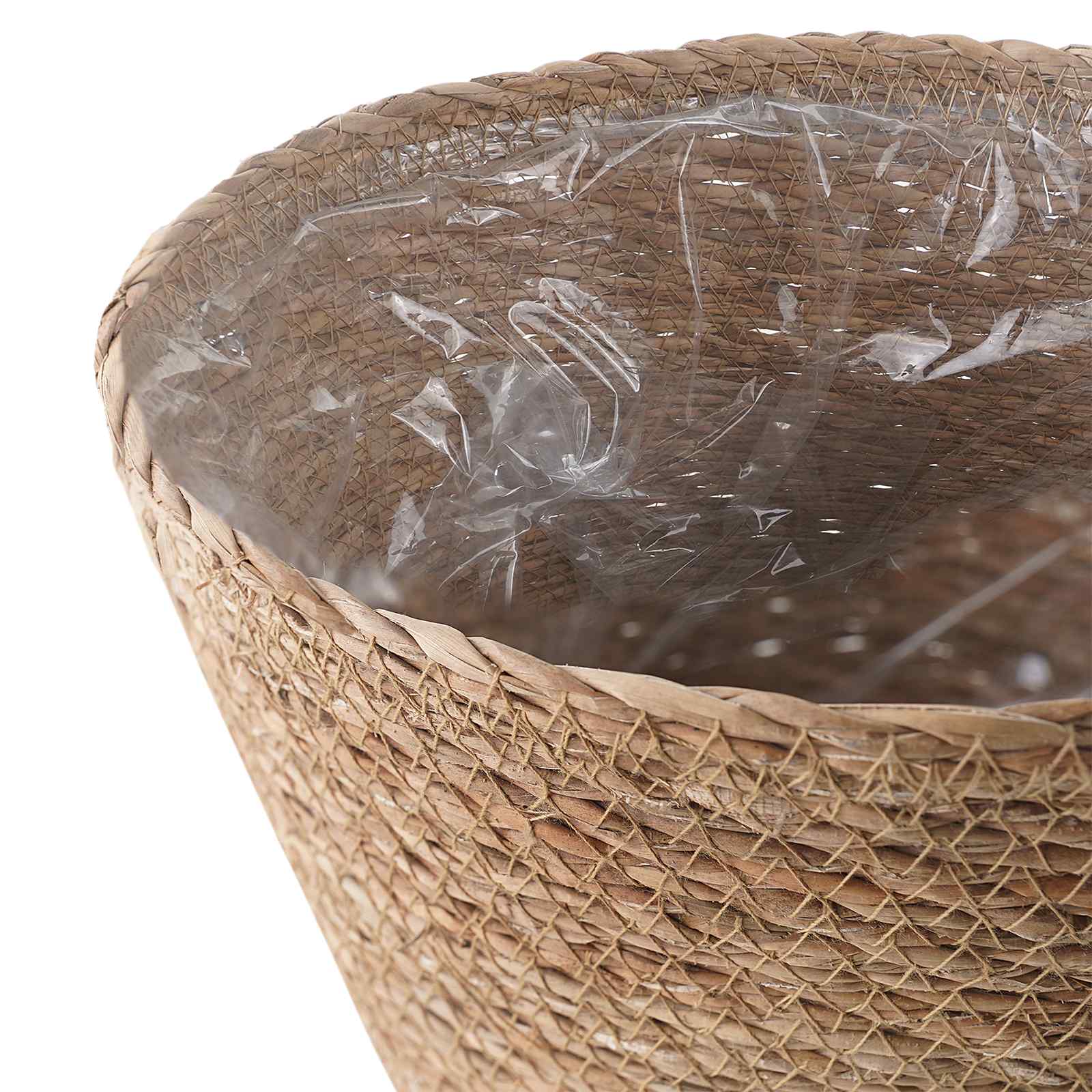 Zeegras Plantenmanden 3 pcs Naturel Ø26 x 19 cm 100% Zeegras image 5