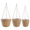 vidaXL 3 tk Naturaalne &Oslash;26 x 19 cm 100% Mererohi