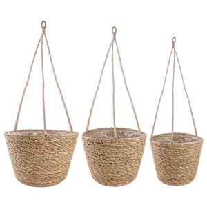 vidaXL 3 tk Naturaalne &Oslash;26 x 19 cm 100% Mererohi