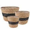 vidaXL 3 tk Naturaalne ja must &Oslash;26 x 19 cm 100% Mererohi