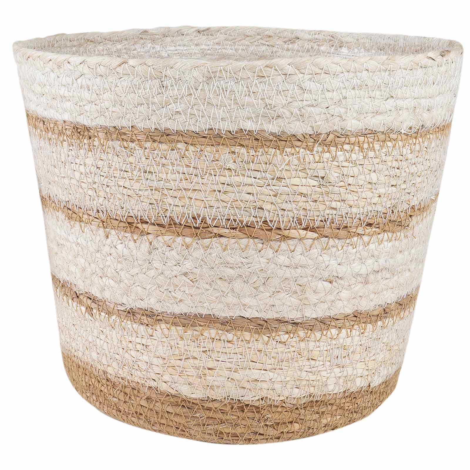 Zeegras Plantenmanden 3 pcs Natuurlijk, Wit en Beige image 2