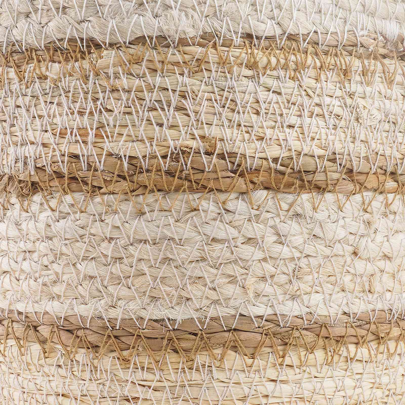 Zeegras Plantenmanden 3 pcs Natuurlijk, Wit en Beige image 6