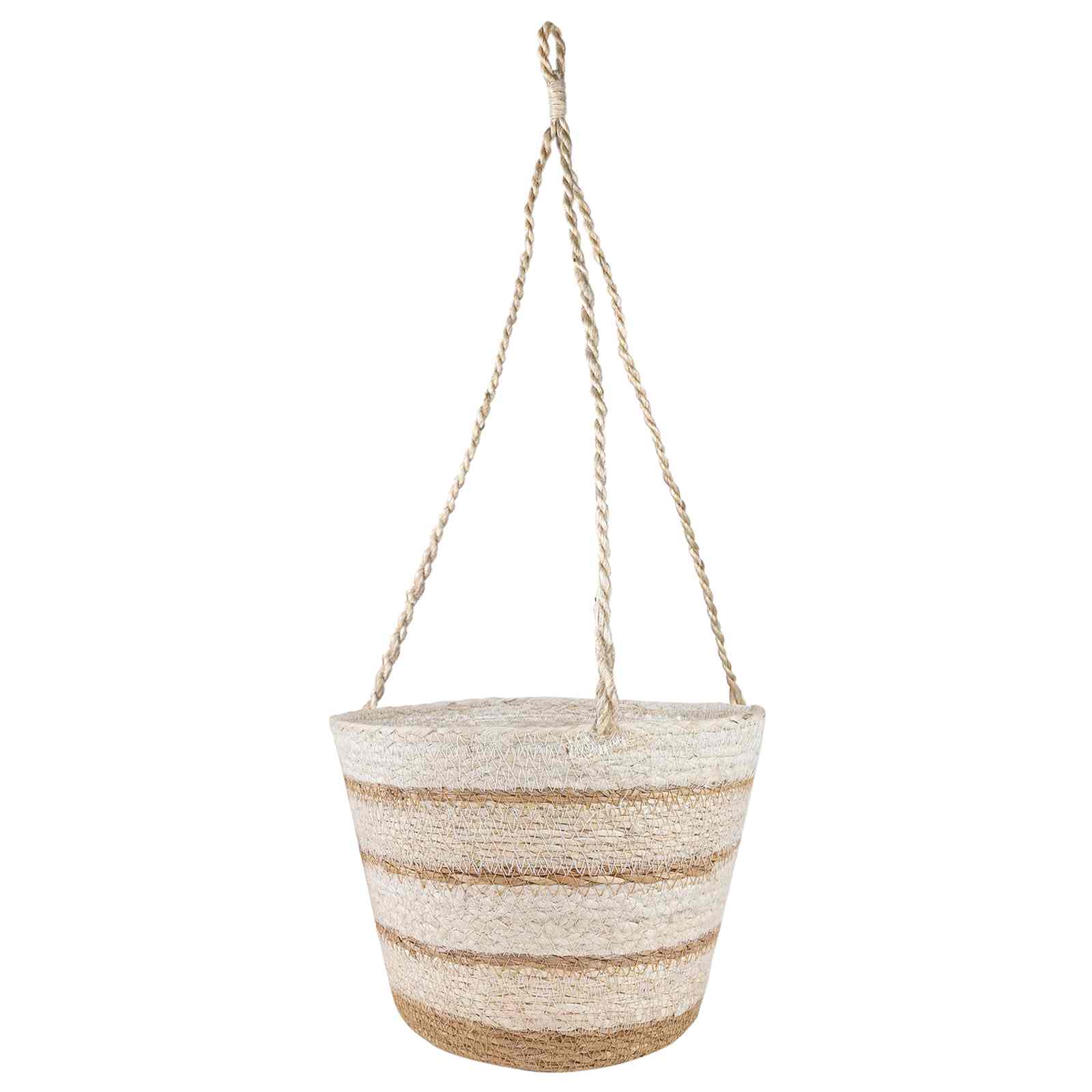 Zeegras Plantenmanden 3 pcs Natuurlijk, Wit en Beige image 2