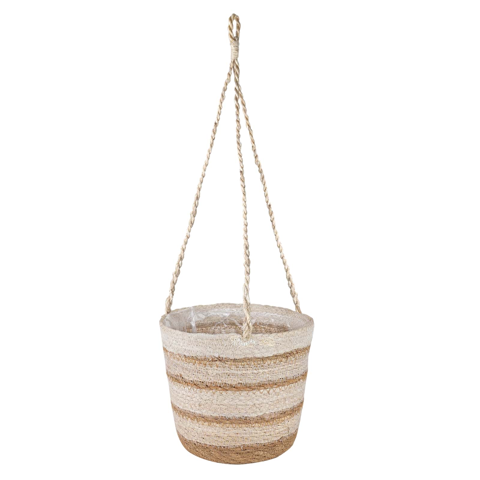Zeegras Plantenmanden 3 pcs Natuurlijk, Wit en Beige image 3