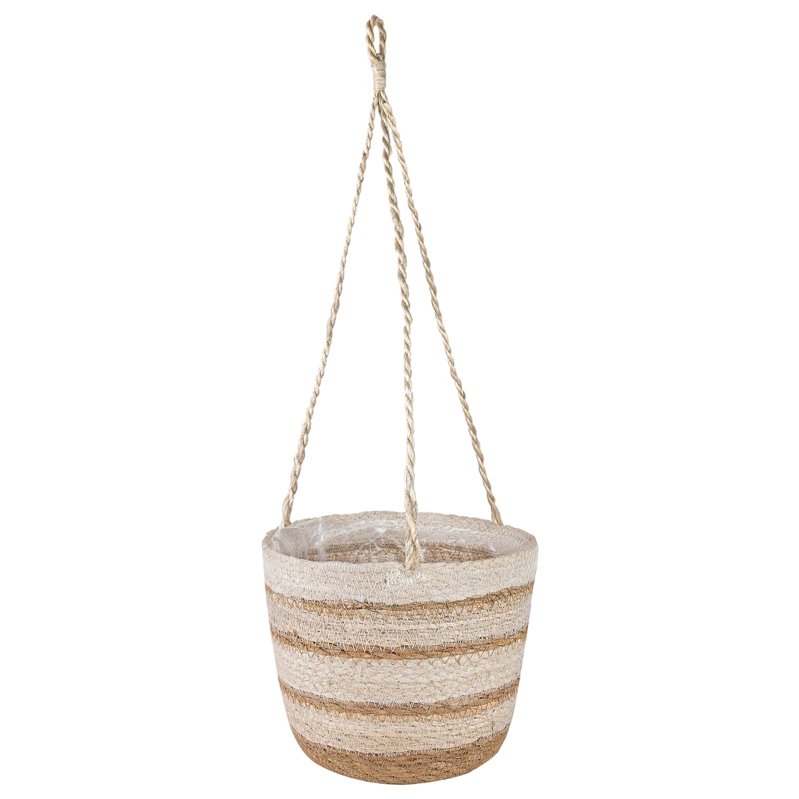 Zeegras Plantenmanden 3 pcs Natuurlijk, Wit en Beige image 4