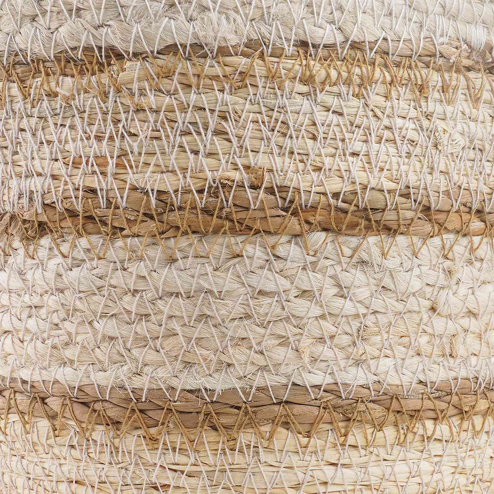 Zeegras Plantenmanden 3 pcs Natuurlijk, Wit en Beige image 6