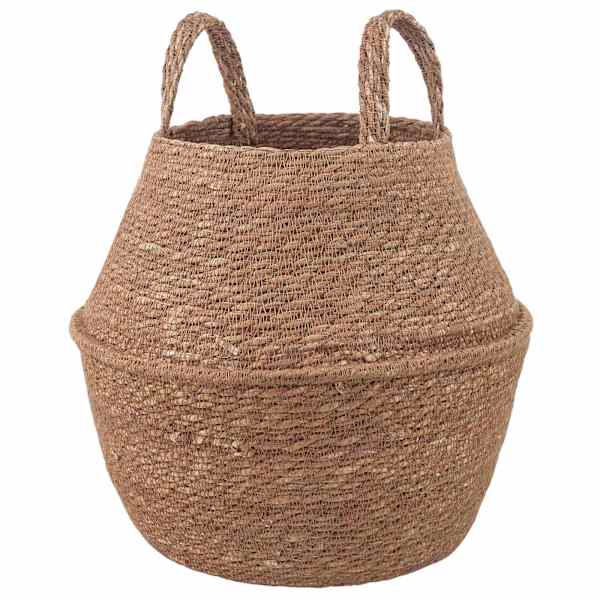 vidaXL K&auml;siga taimepott Naturaalne &Oslash; 22 x 20 cm 100% Mererohi