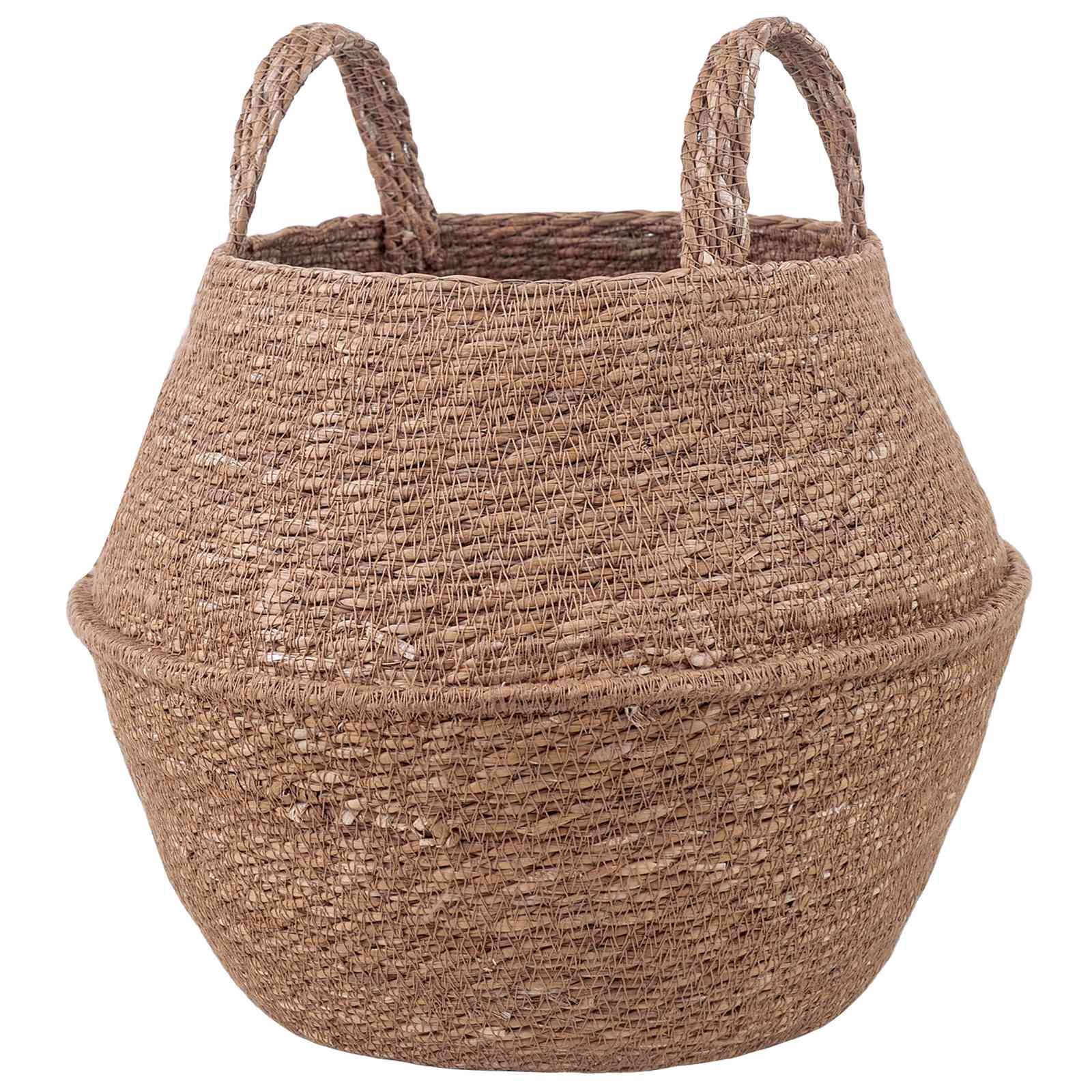 Plantenpot met handvatten Naturel Ø 32 x 32 cm 100% Zeegras image 1