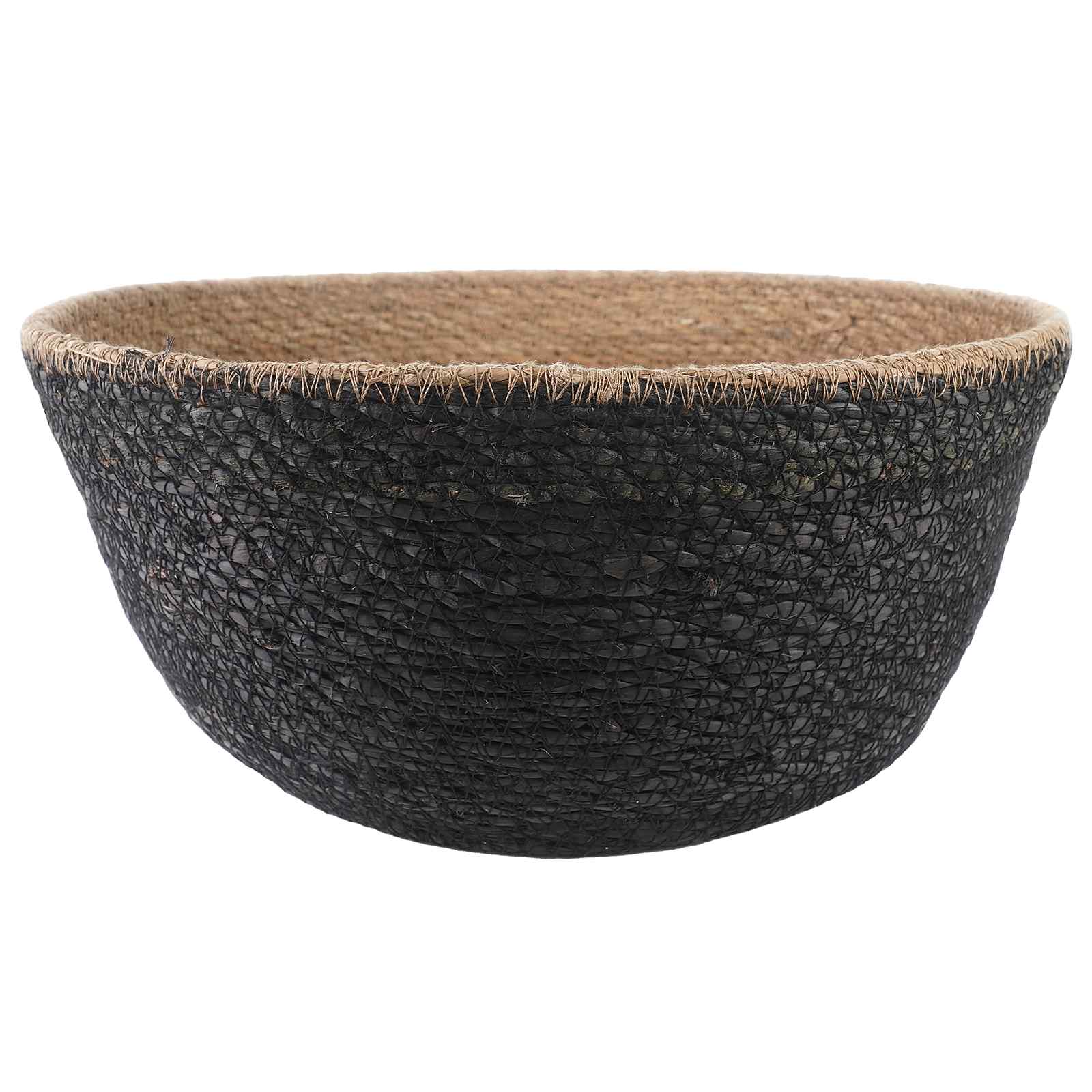 Plantenpot met handvatten 2 pcs Zwart Ø 32 x 32 cm 100% Zeegras image 2