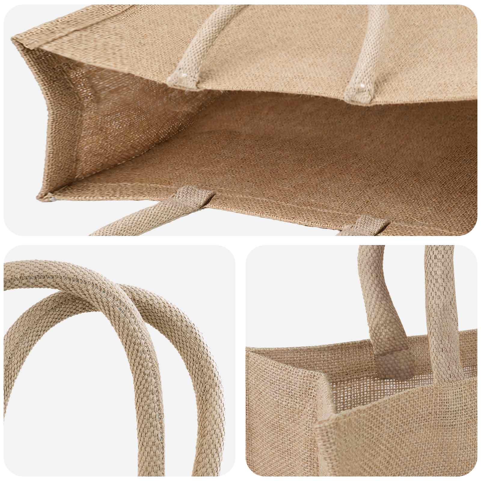 Jute-Handtaschen 50 pcs Natur 42 x 33 x 19 cm 100% Tossa-Jute – Ansicht 4