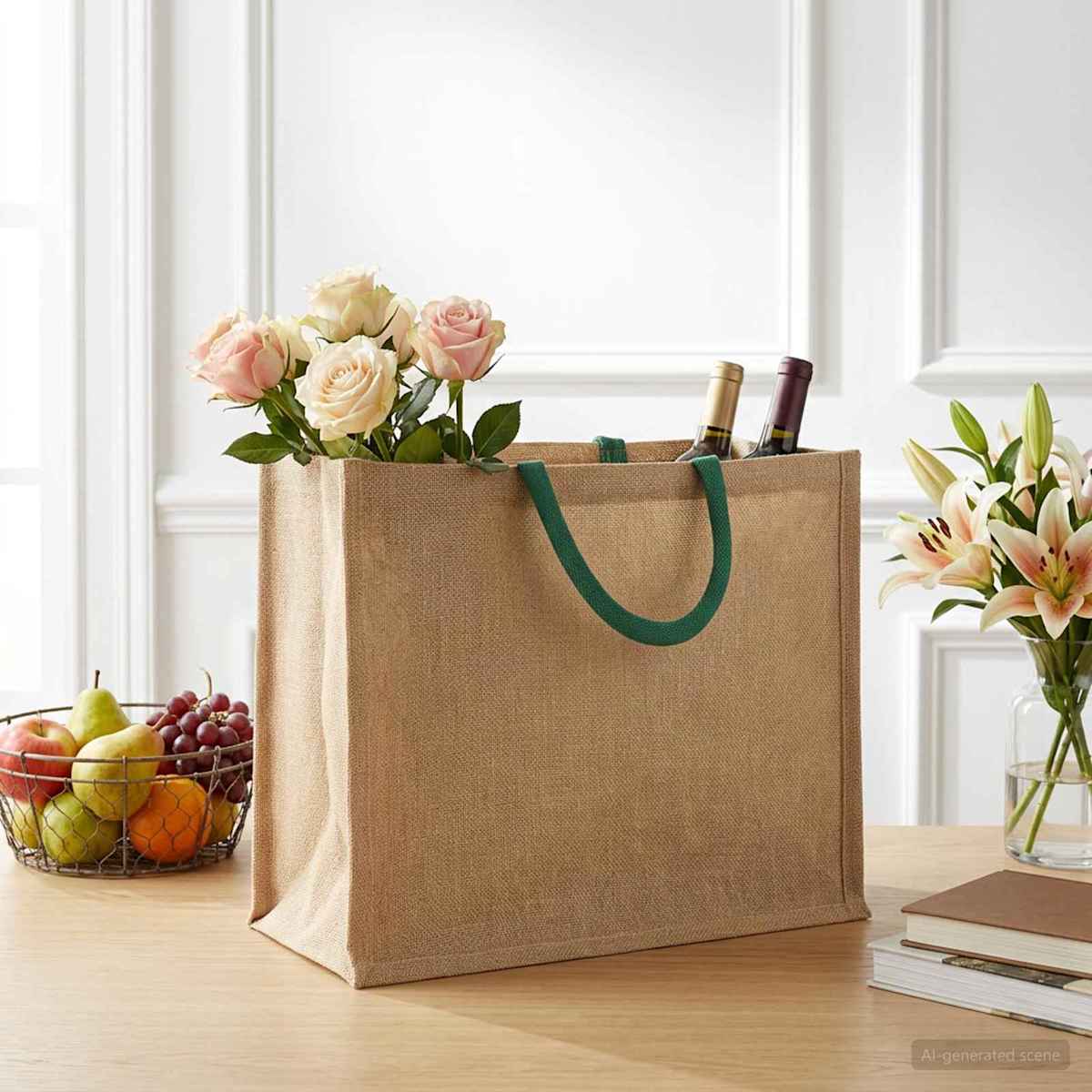 Jute tasker 10 100% Tossa Jute