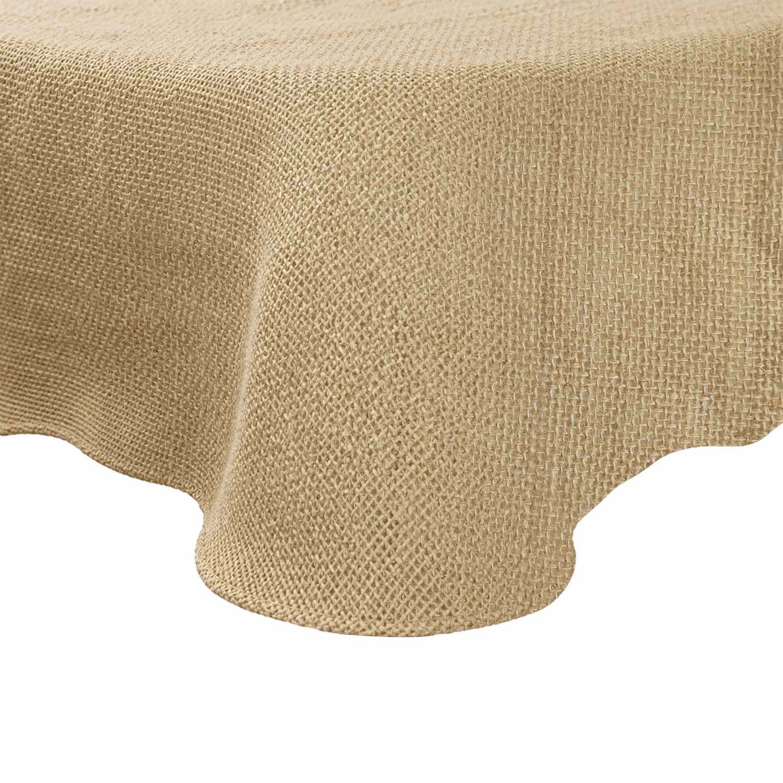 Jute tafelkleed Naturel Ø 140 cm 100% Tossa Jute image 1