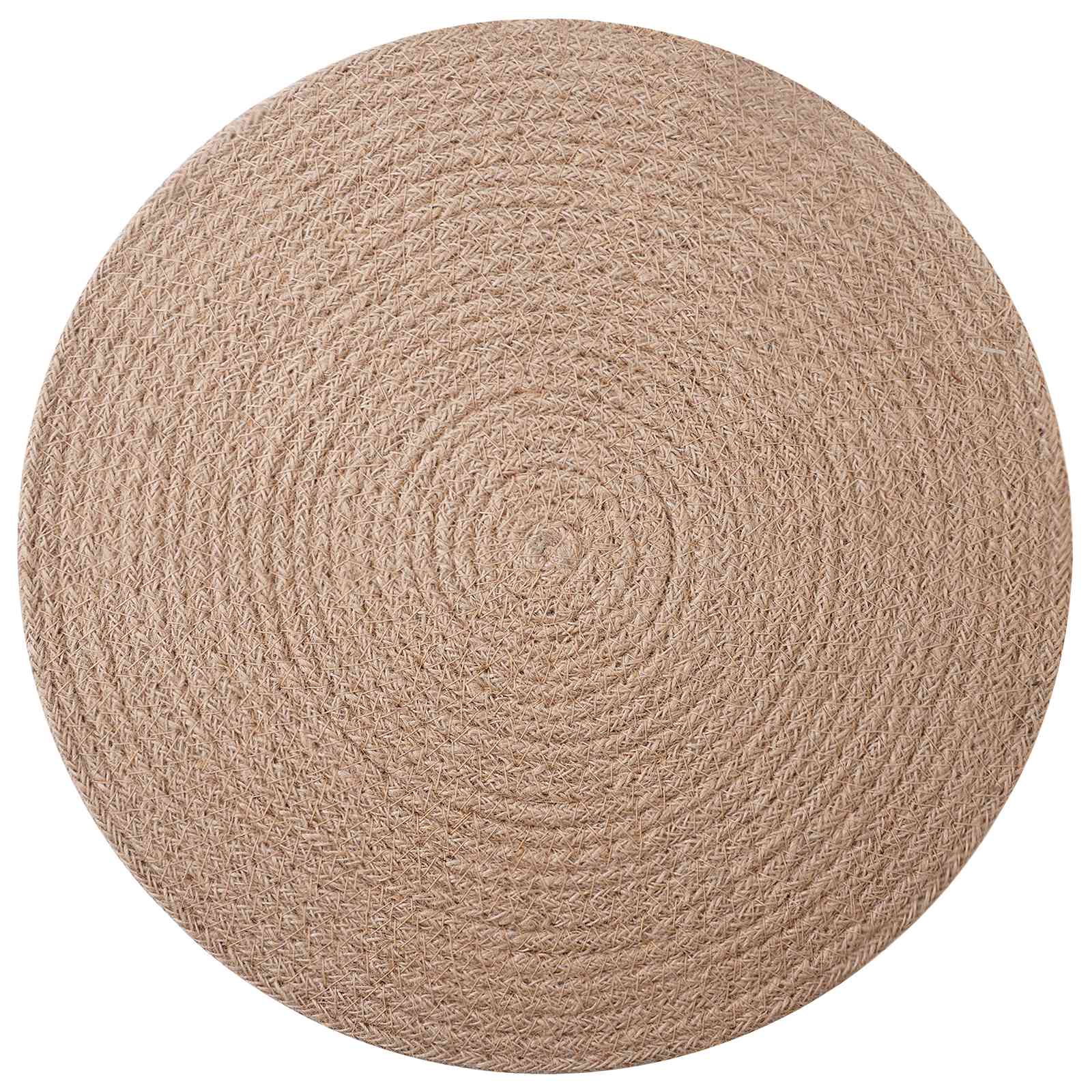 Jute placematten 6 pcs Naturel Ø 30 cm 100% Tossa Jute image 3
