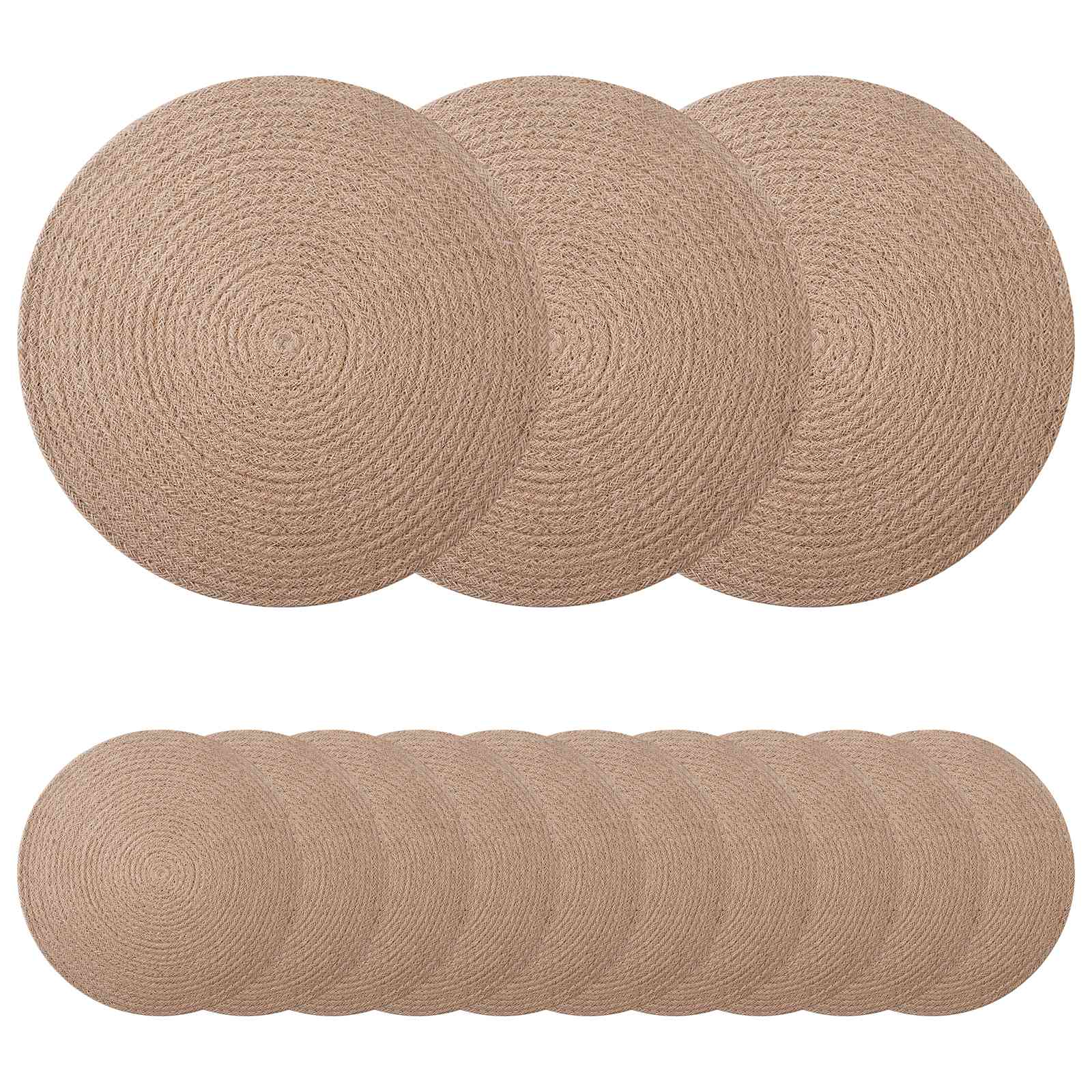 Jute placematten 50 pcs Naturel Ø 30 cm 100% Tossa Jute image 2