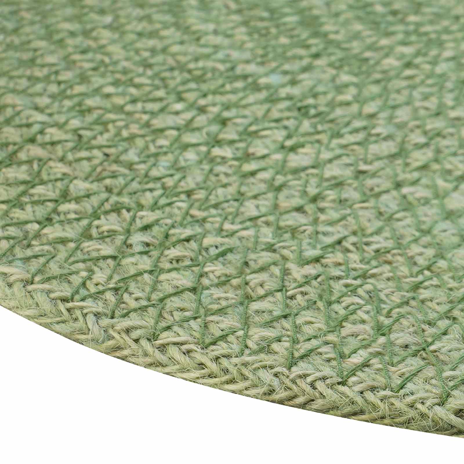 Jute placematten 4 pcs Olijfgroen Ø 30 cm 100% Tossa Jute image 3