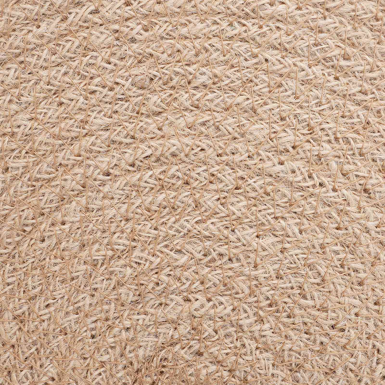 Jute placematten 12 pcs Naturel en Zwart Ø 30 cm image 4