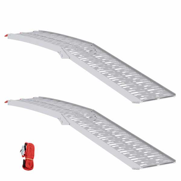 vidaXL Kokkupandav mootorratta ramp 340 kg iga ramps 2 pcs H&otilde;bedane