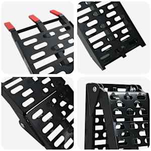 Skládací motocyklistická rampy 340 kg na rampu 2 pcs Černý - obrázek 9