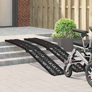 Skládací motocyklistická rampy 340 kg na rampu 2 pcs Černý - obrázek 3