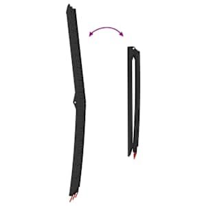 Skládací motocyklistická rampy 340 kg na rampu 2 pcs Černý - obrázek 11