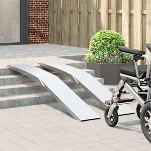 Rampy na motocykly 680 kg 2 pcs Stříbrná 205 x 28 x 5 cm Hliník - obrázek 3