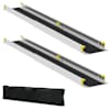 vidaXL Ratastega silla ramp 270 kg 2 tk Must 270 kg istekoha kohta