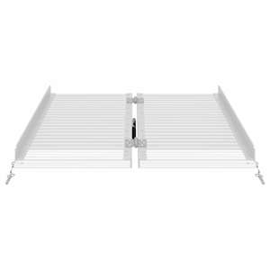 Rampy pro invalidní vozíky 270 kg Stříbrná 92 x 73 x 5 cm - obrázek 6