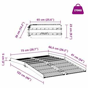 Rampy pro invalidní vozíky 270 kg Stříbrná 92 x 73 x 5 cm - obrázek 10