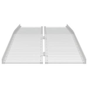 Rampy pro invalidní vozíky 270 kg Stříbrná 92 x 73 x 5 cm - obrázek 4