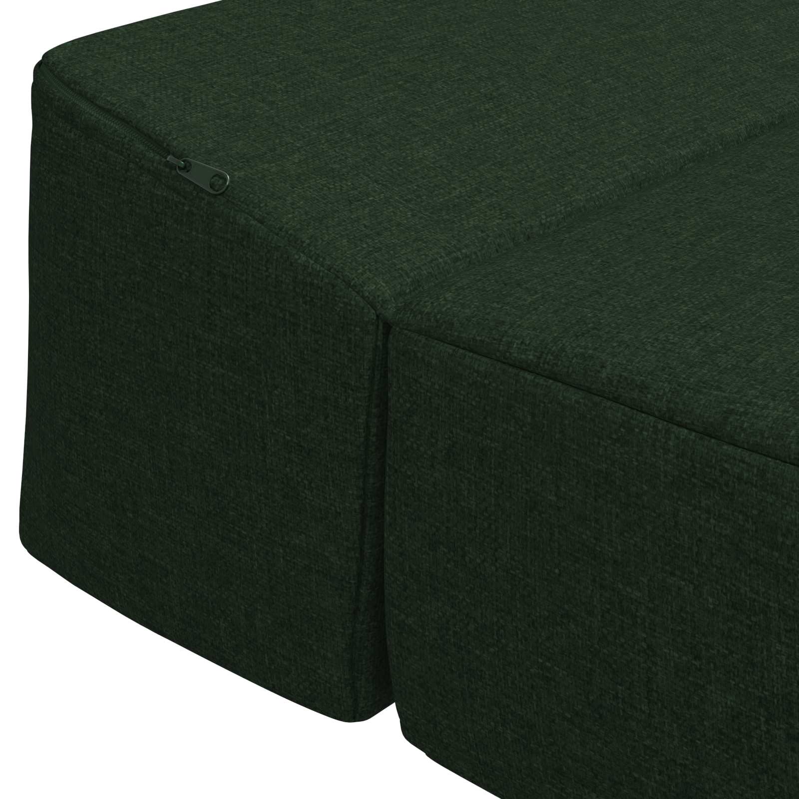Skládací pohovka postel Tmavě zelená 200 x 70 x 15 cm Textil - obrázek 6