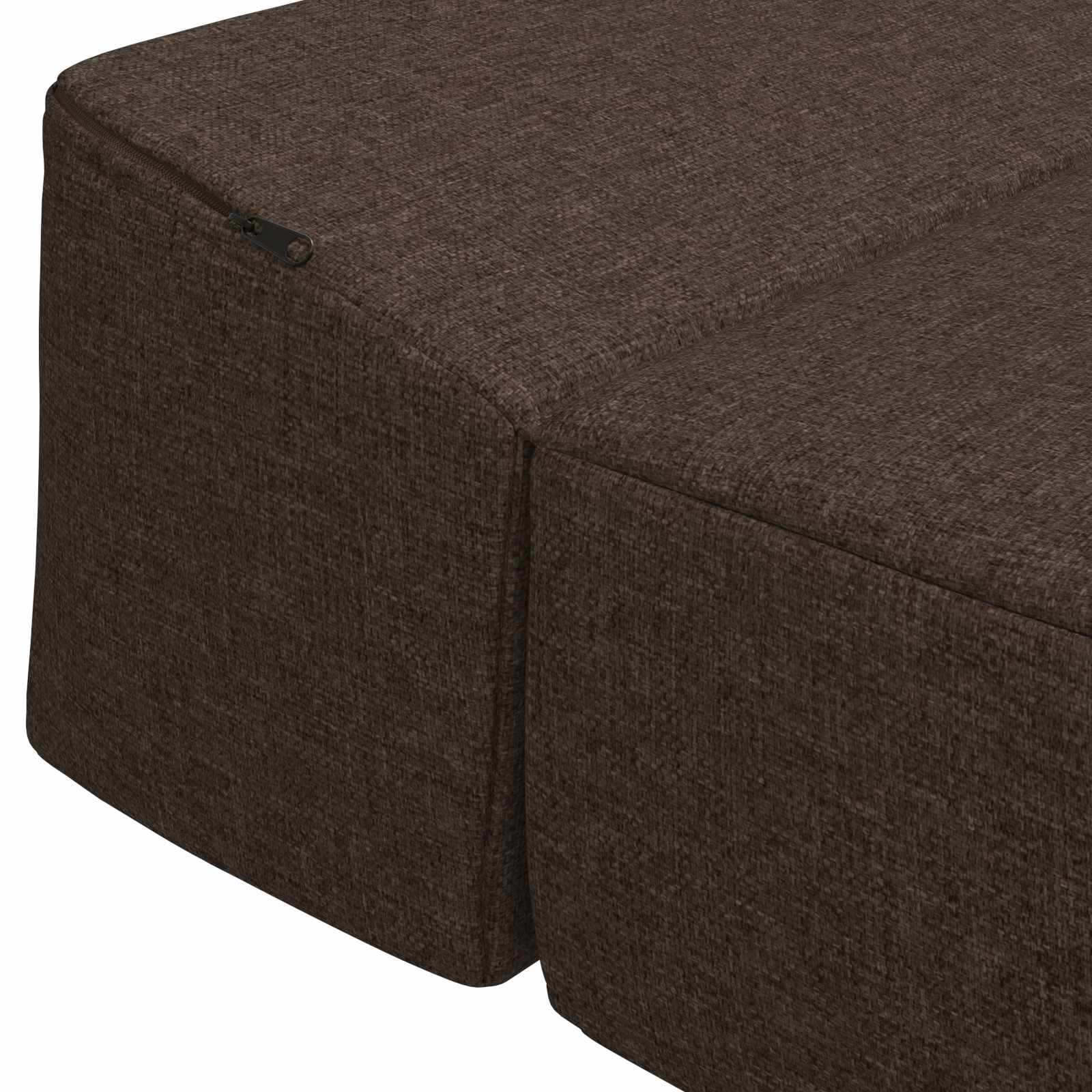 Skládací pohovka postel Taupe 200 x 70 x 15 cm Textil - obrázek 6