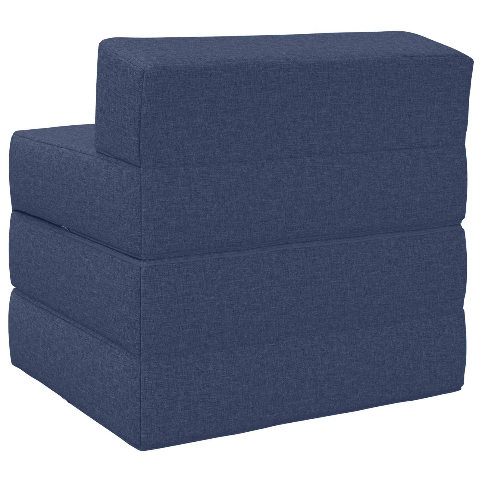 Skládací pohovka postel Modrá 200 x 70 x 15 cm Textil - obrázek 5