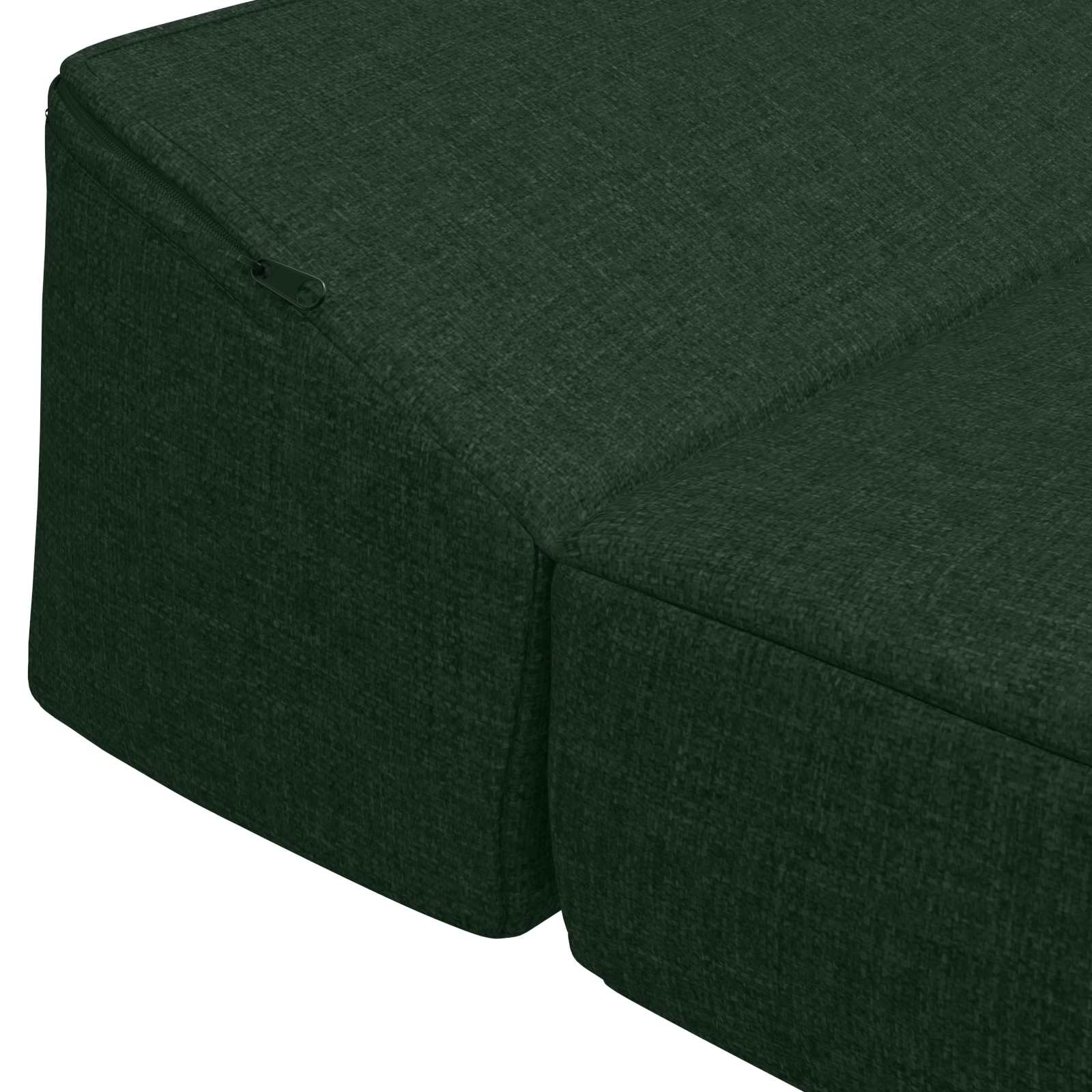 Skládací pohovka postel Tmavě zelená 200 x 70 x 10 cm Textil - obrázek 6