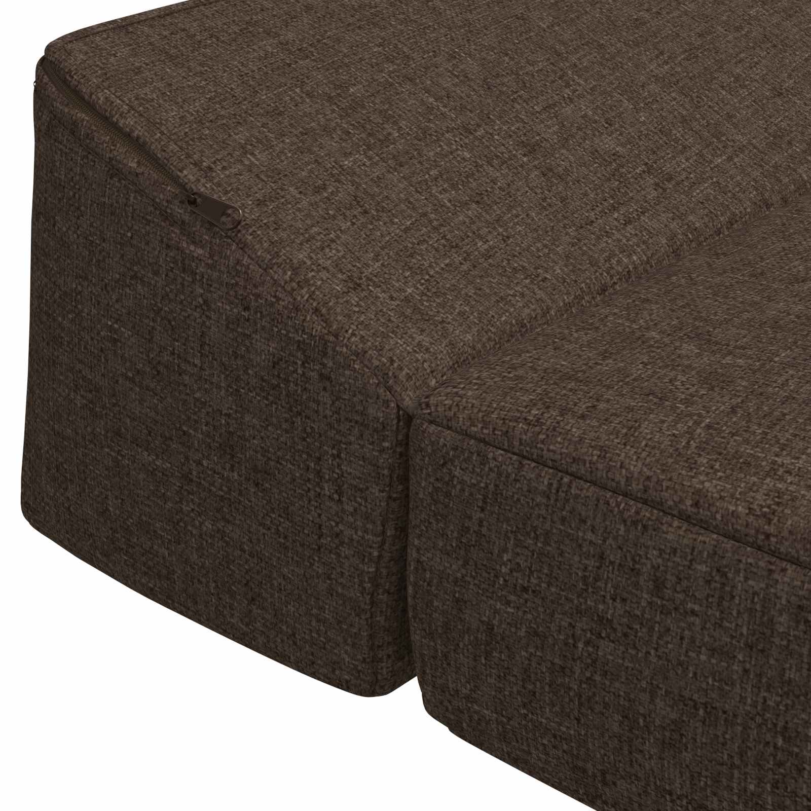 Skládací pohovka postel Taupe 200 x 70 x 10 cm Textil - obrázek 6