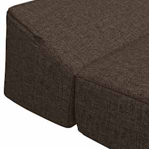Skládací pohovka postel Taupe 200 x 70 x 10 cm Textil - obrázek 5
