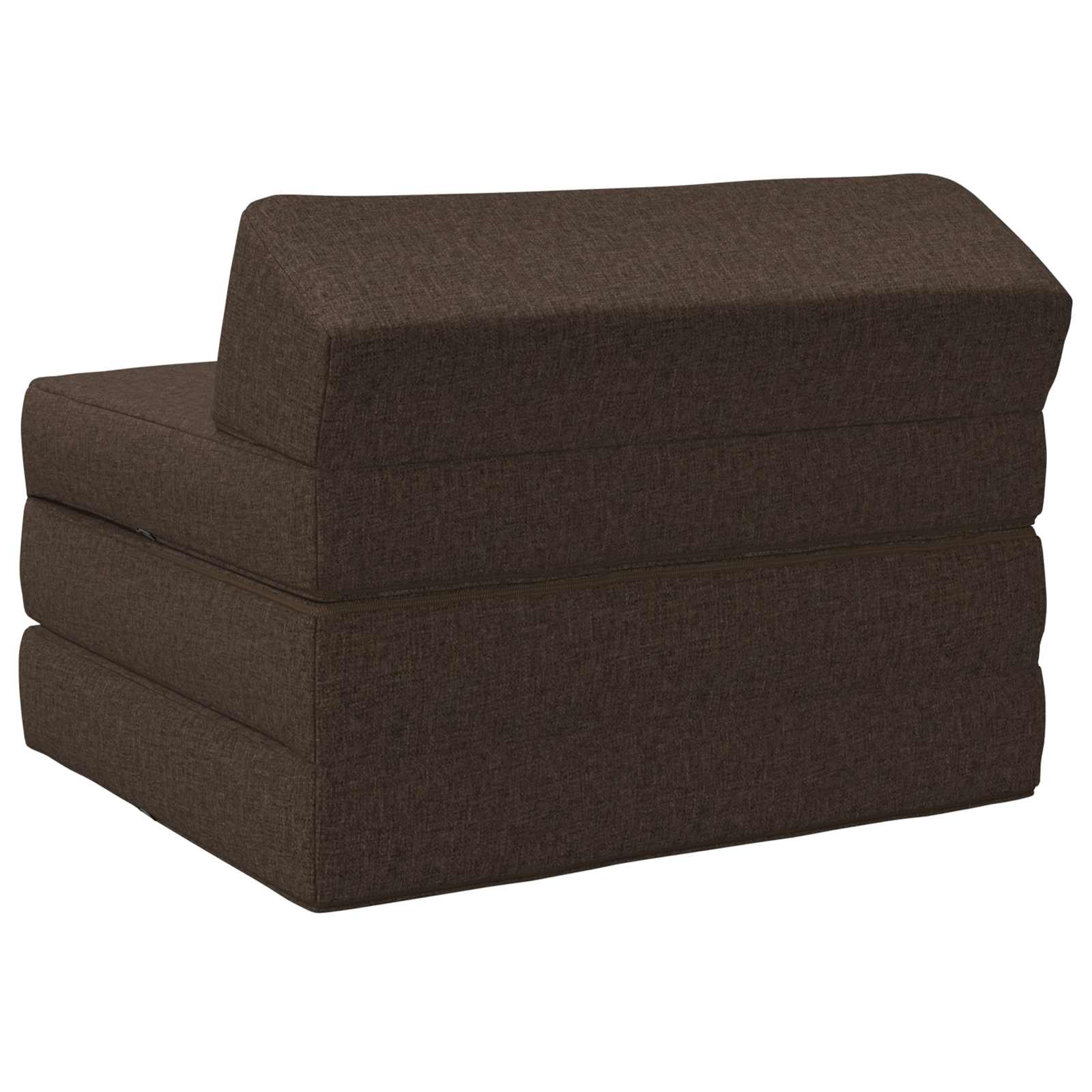 Skládací pohovka postel Taupe 200 x 70 x 10 cm Textil - obrázek 5