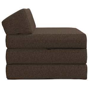 Skládací pohovka postel Taupe 200 x 70 x 10 cm Textil - obrázek 3