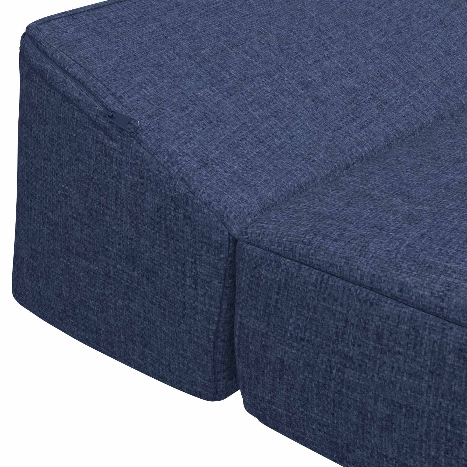 Skládací pohovka postel Modrá 200 x 70 x 10 cm Textil - obrázek 6