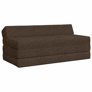 Skládací pohovka postel Taupe 120 x 60 x 49 cm Textil - obrázek 1