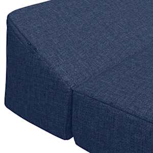 Skládací pohovka postel Modrá 120 x 60 x 49 cm Textil - obrázek 5