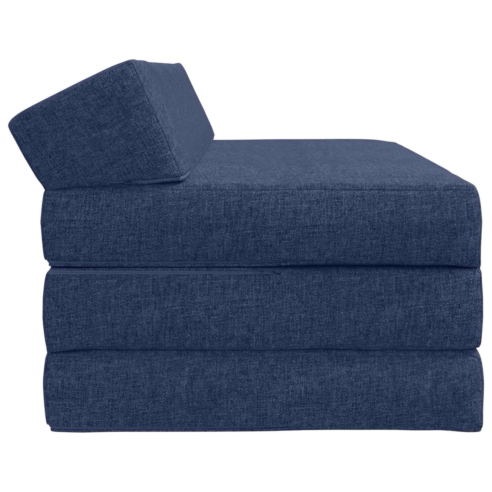 Skládací pohovka postel Modrá 120 x 60 x 49 cm Textil - obrázek 4