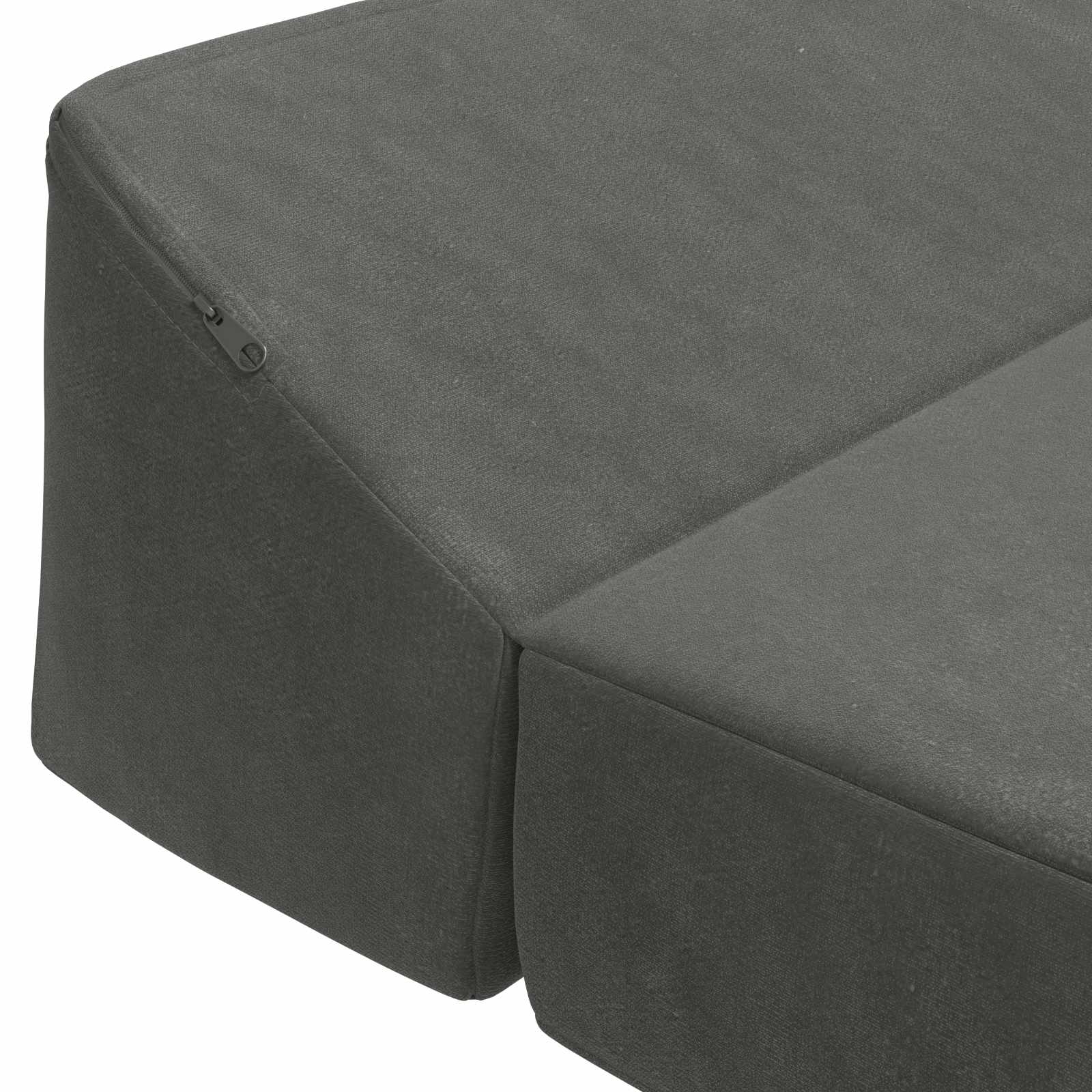 Skládací pohovka postel Tmavě šedá 120 x 60 x 49 cm Textil - obrázek 6