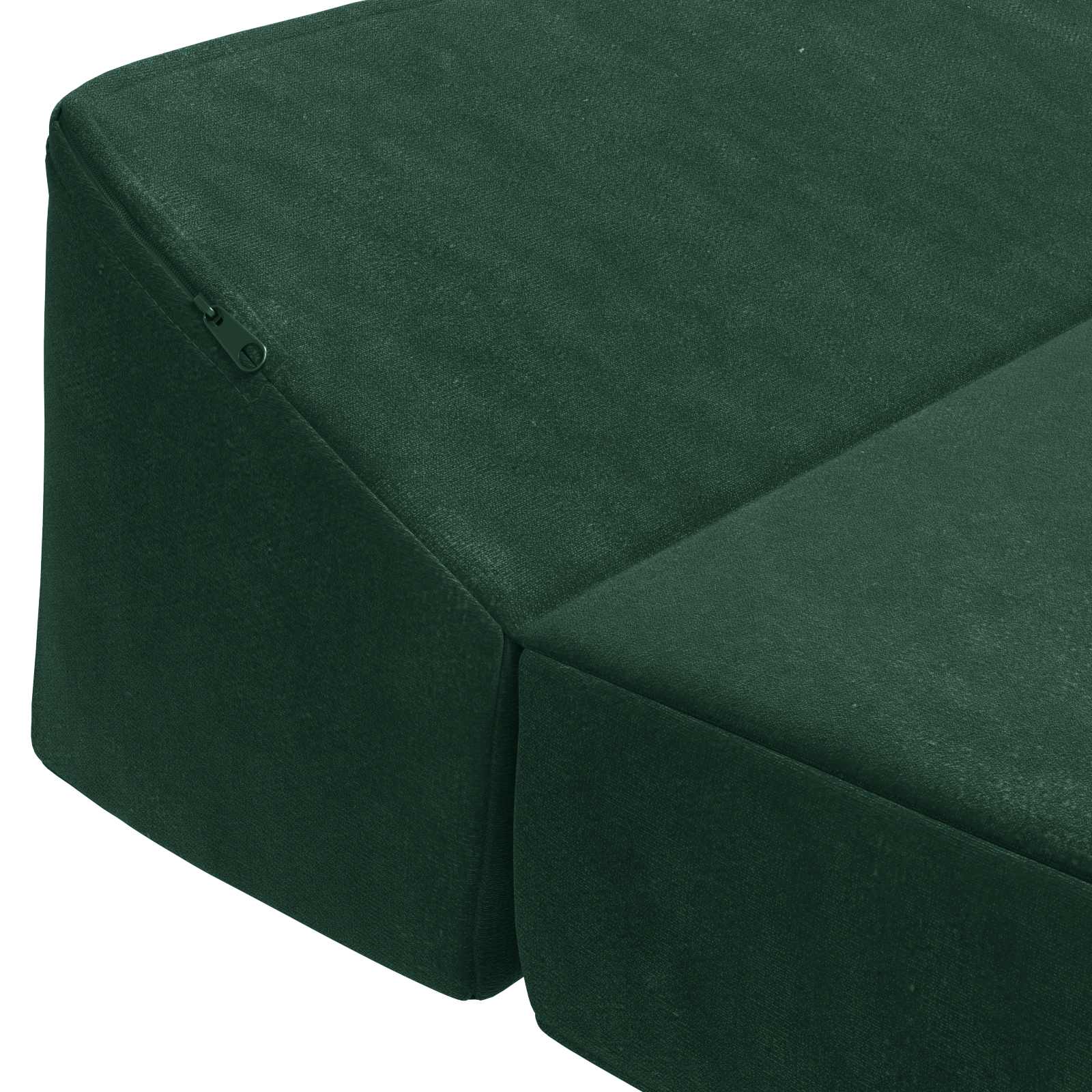 Skládací pohovka postel Tmavě zelená 120 x 60 x 49 cm Textil - obrázek 6