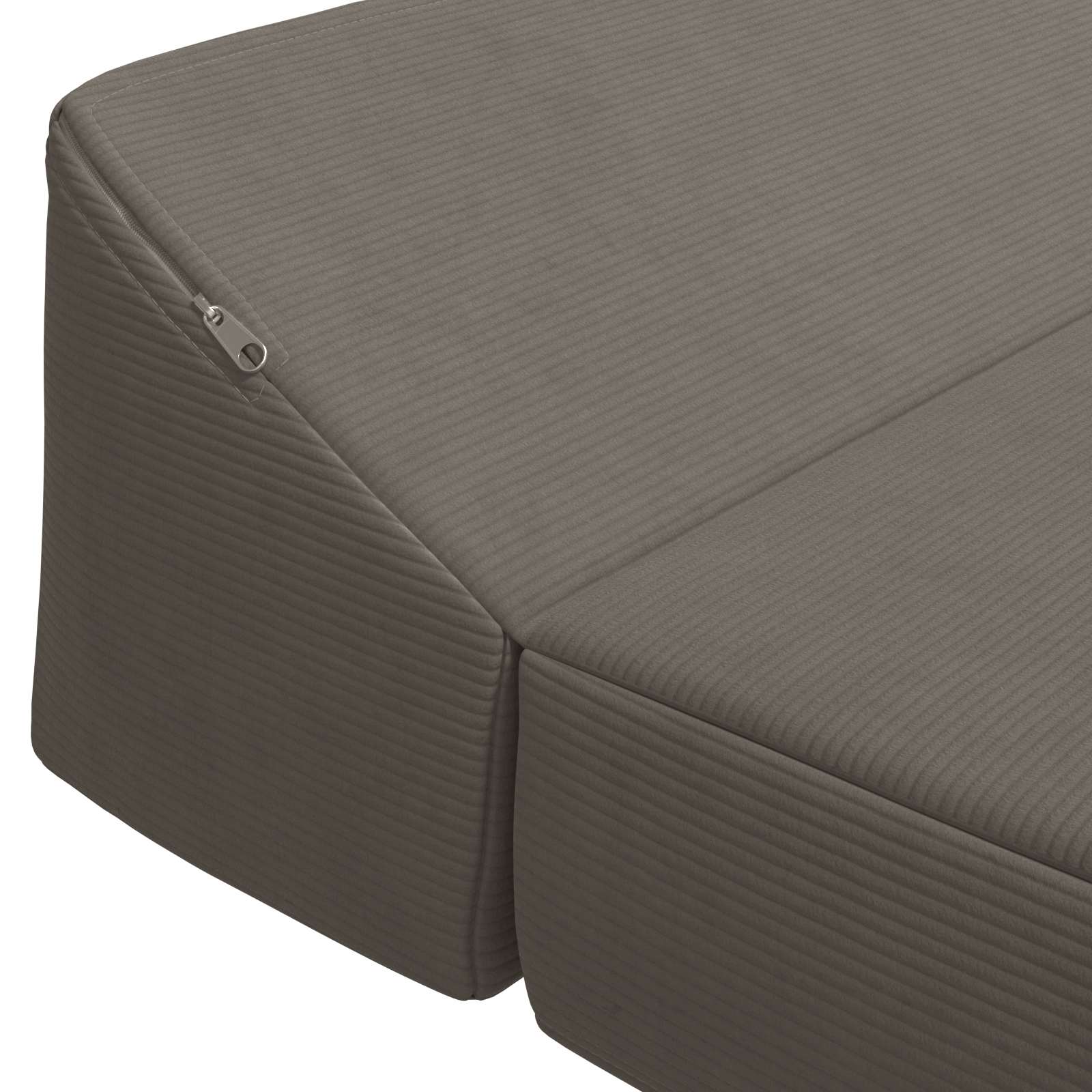 Skládací pohovka postel Světle šedá 120 x 60 x 49 cm Textil - obrázek 6