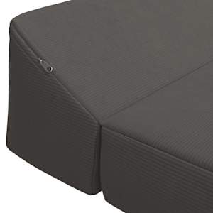 Skládací pohovka postel Tmavě šedá 120 x 60 x 49 cm Textil - obrázek 5