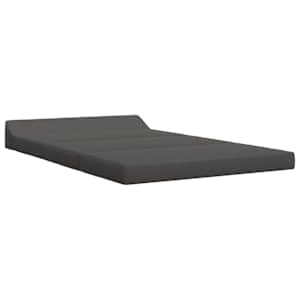 Skládací pohovka postel Tmavě šedá 120 x 60 x 49 cm Textil - obrázek 2