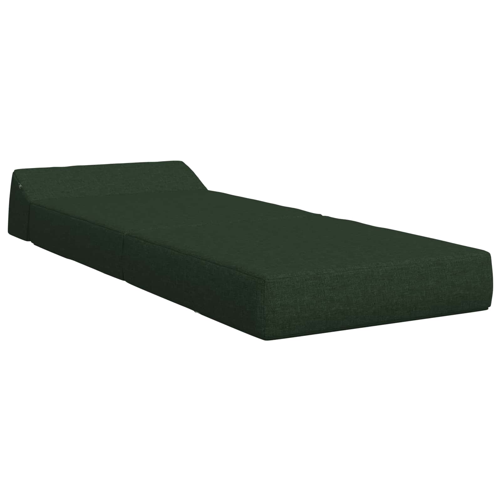 Skládací pohovka postel Tmavě zelená 60 x 70 x 41 cm Textil - obrázek 2