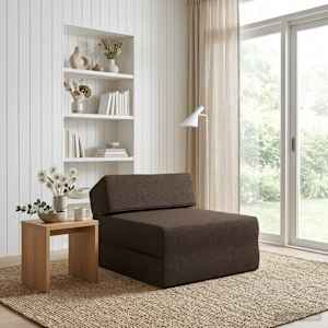 Zložljiv kavč postelja Taupe 60 x 70 x 41 cm Blago