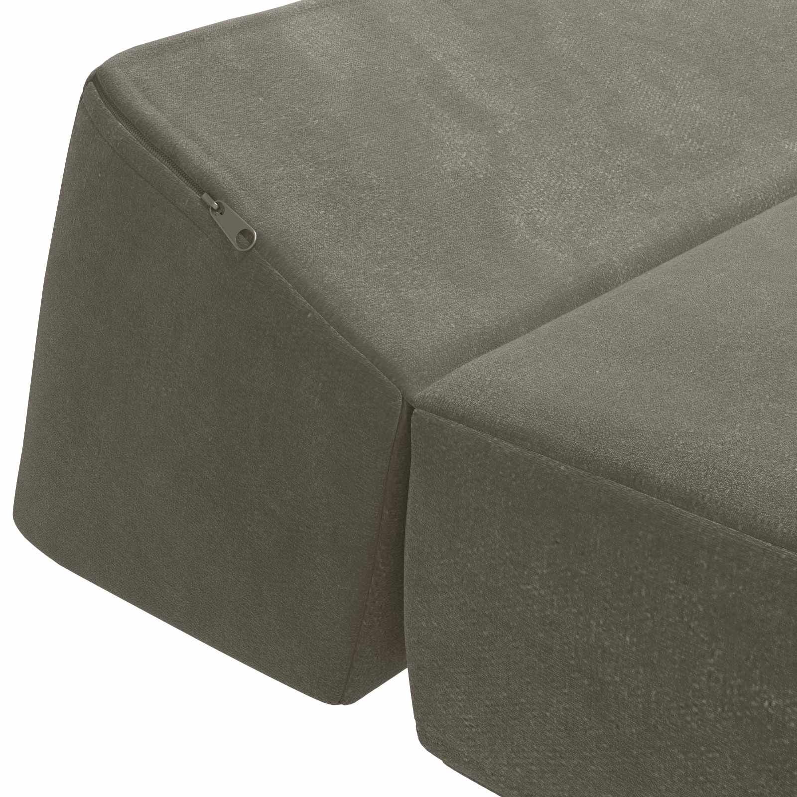 Skládací pohovka postel Světle šedá 60 x 70 x 41 cm Textil - obrázek 6