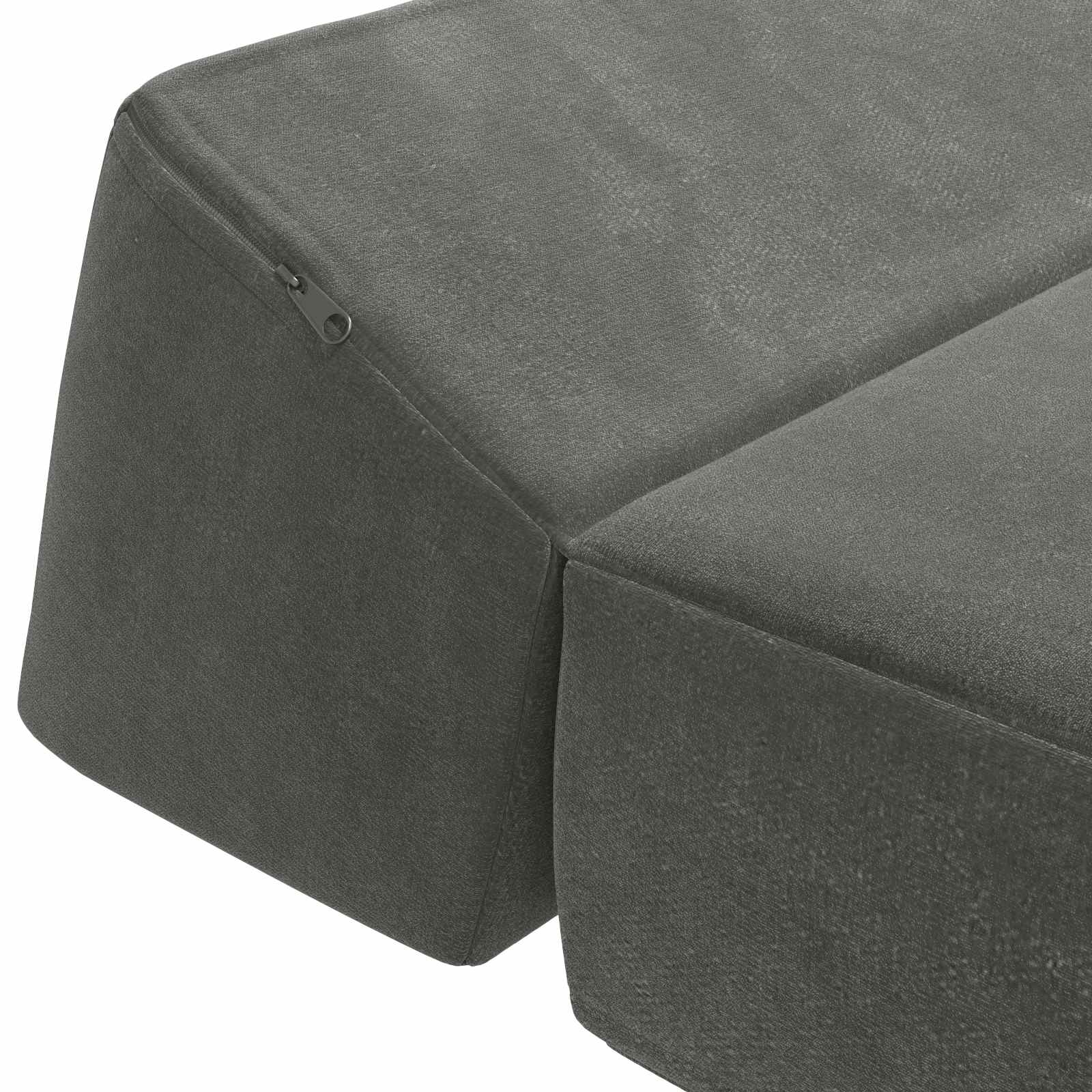 Skládací pohovka postel Tmavě šedá 60 x 70 x 41 cm Textil - obrázek 5